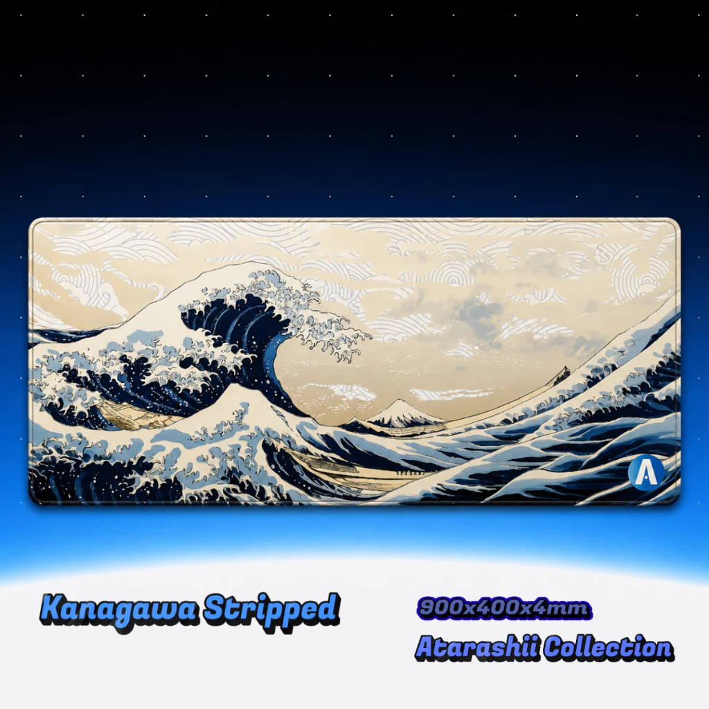 Kanagawa Stripped XL desk mat