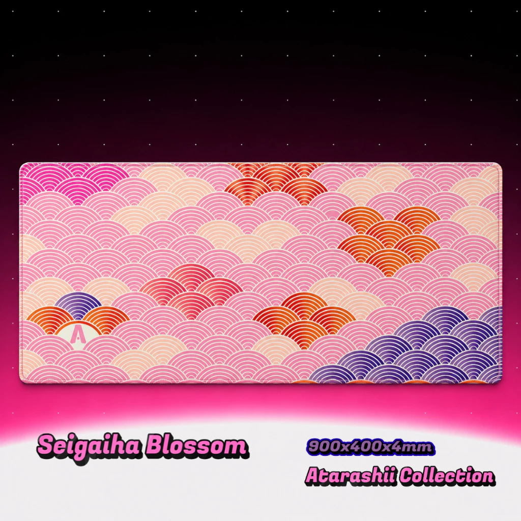 Seigaiha Blossom XL desk mat